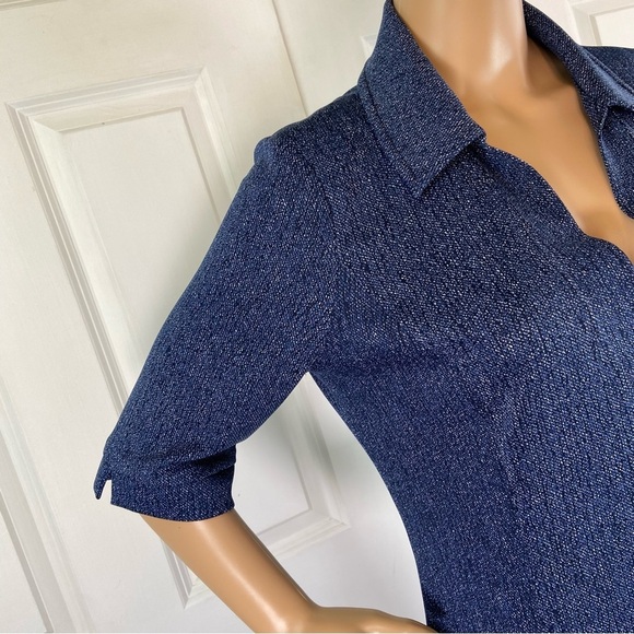 White House Black Market Denim Vintage Dress - Picture 7 of 16